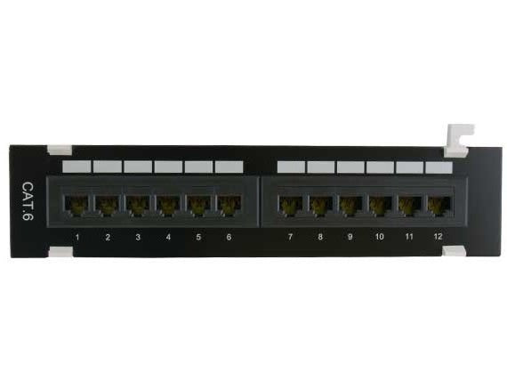 12 Ports Cat6 110 Type Mini Patch Panel AllCables4U