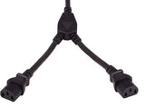 16AWG IEC-60320-C14 to IEC-60320-C13 ╳ 2 Splitter Power Cord AllCables4U