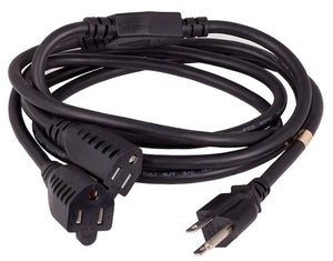16AWG NEMA 5-15P to NEMA 5-15R ╳ 2 Splitter Power Cord AllCables4U