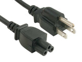 18AWG NEMA 5-15P to IEC-60320-C5 Notebook Power Cord AllCables4U