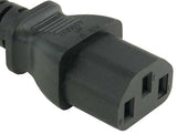 Black Color 18AWG IEC-60320-C14 to IEC-60320-C13 Universal Jumper Power Cord AllCables4U