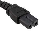 18AWG NEMA1-15P to IEC-60320-C7 Polarized Notebook Power Cord AllCables4U