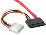 SATA 7-Pin+15-Pin to SATA 4-Pin Power Cable AllCables4U