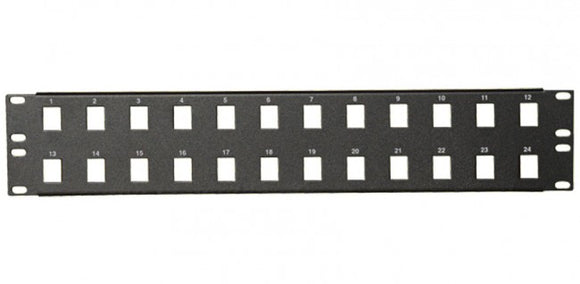 24 Ports Keystone Jack Rack Panel AllCables4U