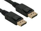 28AWG DisplayPort Male to DisplayPort Male Cable With Latch AllCables4U