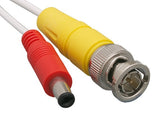 White Color 28AWG Video & Power Security Camera Siamese Cable AllCables4U