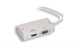 Mini DisplayPort to HDMI / DVI / VGA 3 In 1 Adapter AllCables4U