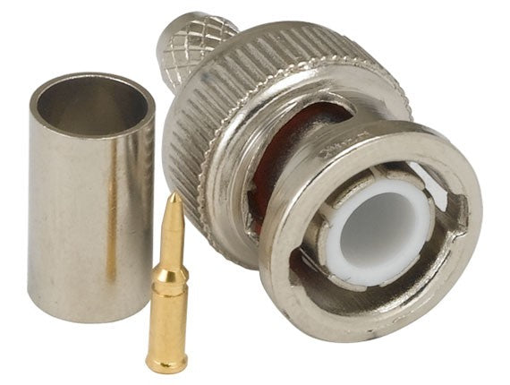 75Ω Crimp Type BNC Male Connector (3pcs. ) AllCables4U