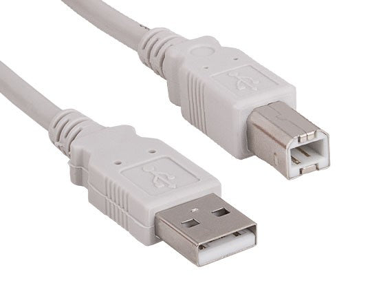 Beige Color USB 2.0 A Male to B Male Cable AllCables4U