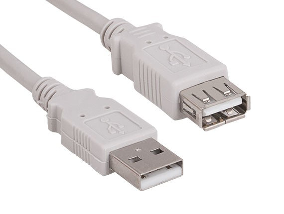 Beige Color USB 2.0 A Male to A Female Extension Cable AllCables4U