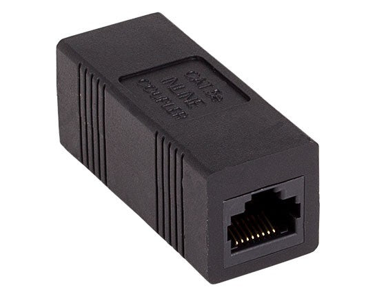 Black Color Cat5e Female to Female Modular Inline Coupler AllCables4U