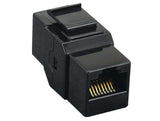 Black Color Cat5e Inline Coupler Keystone Jack AllCables4U