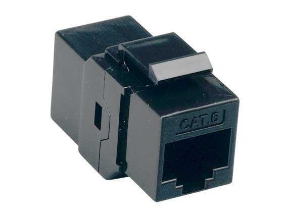 Black Color Cat6 Inline Coupler Keystone Jack AllCables4U
