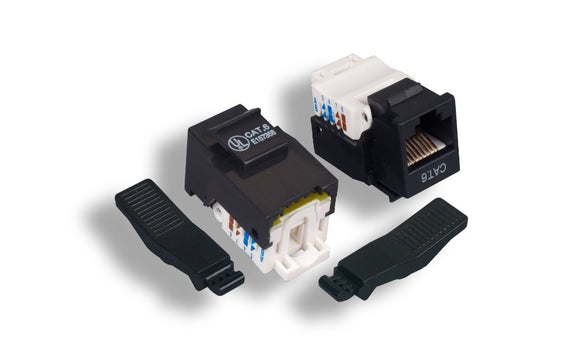 Black Color Cat6 Tool-Less Keystone Jack AllCables4U