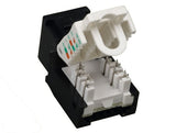 Black Color Cat6 Tool-Less Keystone Jack AllCables4U