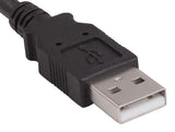 Black Color USB 2.0 A Male to B Male Cable AllCables4U