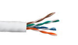 White Color Cat5e 350MHZ UTP Solid Bulk Ethernet Cable AllCables4U