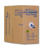 Blue Color Cat6 550MHZ STP Solid Bulk Ethernet Cable AllCables4U