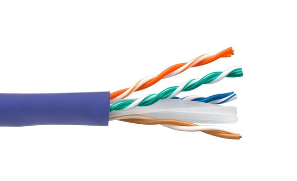 Purple Color Cat6 550MHZ UTP Stranded Bulk Ethernet Cable AllCables4U