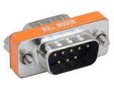 DB9 Male to DB9 Male Null Modem Mini Adapter AllCables4U