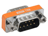 DB9 Male to DB9 Male Null Modem Mini Adapter AllCables4U