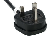 England/UK IEC-60320-C13 to BS1363 Power Cord With Fuse AllCables4U
