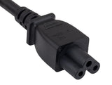 European Schuko CEE 7/7 Right Angle to IEC-60320-C5 Notebook Power Cord AllCables4U