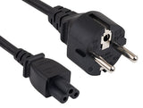 European Schuko CEE 7/7 to IEC-60320-C15 Notebook Power Cord AllCables4U