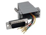 Gray Color DB15 Male to RJ45 Modular Adapter AllCables4U