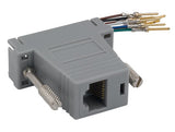 Gray Color DB15 Male to RJ45 Modular Adapter AllCables4U