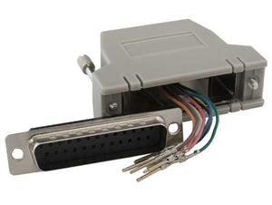 Gray Color DB25 Male to RJ45 Modular Adapter AllCables4U