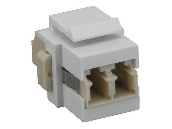 LC Female to Female Duplex Fiber Optic Keystone Jack AllCables4U