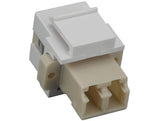 LC Female to Female Duplex Fiber Optic Keystone Jack AllCables4U