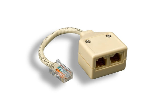 Cat5e Male to Female ╳ 2 Splitter AllCables4U