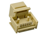 Ivory Color RJ12 Tool-Less Keystone Jack AllCables4U