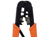 RJ11/RJ12/RJ45 Modular Plug Crimping Tool With Ratchet AllCables4U