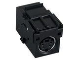 S-Video Mini-Din 4-Pin Female to Female Inline Coupler Keystone Module AllCables4U