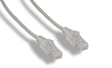 Gray Color Slim Cat6a UTP Snagless Network Patch Cable AllCables4U