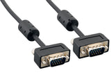 Slim SVGA HD15 Male to HD15 Male Monitor Cable With Ferrite AllCables4U