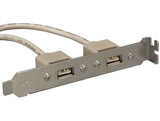 USB 2.0 Type A Female ╳ 2 to PC Main Board Adapter AllCables4U