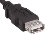 Black Color USB 2.0 A Male to A Female Extension Cable AllCables4U