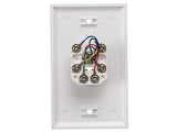1-Port Wall Plate With 6P6C Jack AllCables4U