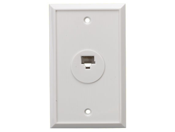 1-Port Wall Plate With 8P8C Jack AllCables4U