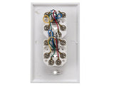 2-Port Wall Plate with 6P6C Jack AllCables4U