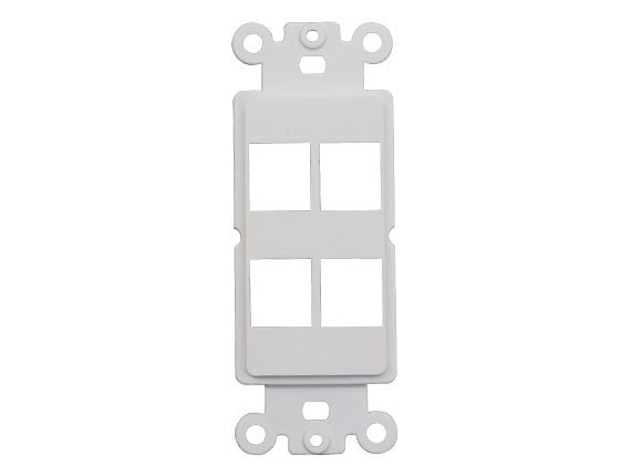4-Port Decorator Wall Plate AllCables4U