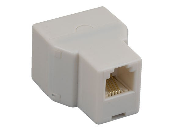 RJ11 6P/4C Female to 2 x Female Modular T-Adapter AllCables4U