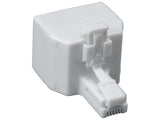 RJ12 6P/6C Male to 2 x Female Modular T-Adapter AllCables4U