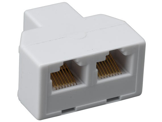 RJ45 8P/8C Female to 2 x Female Modular T-Adapter AllCables4U