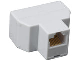 RJ45 8P/8C Female to 2 x Female Modular T-Adapter AllCables4U