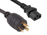 14AWG NEMA L6-20P to IEC-60320-C13 Universal Jumper Power Cord AllCables4U
